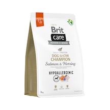 Brit Care Dog Show Champion Hipoalerjenik Somonlu Ve Ringa Balıklı Yetişkin Köpek Maması 3kg