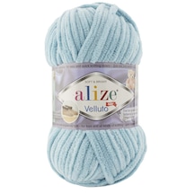 Alize Velluto 414 Azur Kadife El Örgü İpi