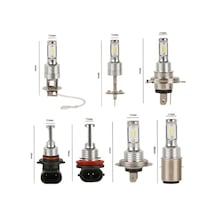 Fortunelane 6 Led Sis Far Ampulü - 6000k Beyaz, 7000lm Parlaklık, Kolay Montaj Renkli Çok Renkli