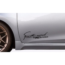 Toyota Trd Yan Kapı Çamurluk Sticker Araba Oto Yapıştırma 2Adet