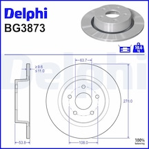 Ford Transit Connect 1.8tdci 2002-2013 Delphi Arka Disk Takım