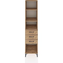 Hyperion Dolap 3 Raflı 3 Çekmeceli 44x44x195 Çam-çam Çam