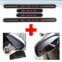 Kia Stinger Uyumlu Carbon Kapı Eşiği + Ayna Yağmur Koruyucu (552943815)