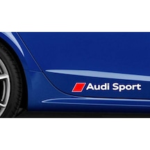 Audi Sport Stickeri Çift Renk 2 Adet Set Araba Etiketi
