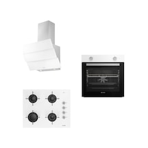 Arçelik Eko AFM130B - OCD T 651 EB - P 13 YEB Beyaz Inci Ankastre Set
