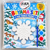 Kar Tanesi Boyama Seti Taş Tozu Figür Boyama Seti