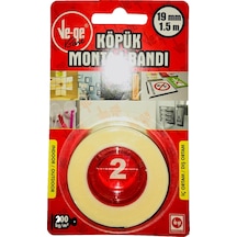 Ve-Ge Köpük Montaj Bandı 19 Mm X 1.5 Metre Iç Ortam N11.105