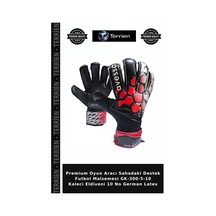 Premium Oyun Aracı Sahadaki Destek Futbol Malzemesi Gk-300-5-10 Kaleci Eldiveni 10 No German Latex Çok Renkli
