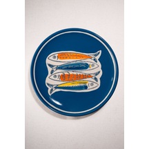 Pasabahce Sardines Seramik Pasta Tabağı - 1 Adet Cok Renkli