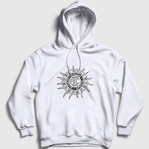 Presmono Unisex Sun Alice In Chains Kapüşonlu Sweatshirt Beyaz