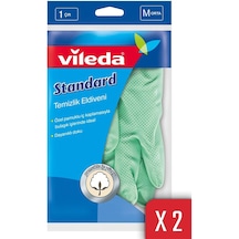 Vileda Standart Orta Boy Bulaşık Eldiven 2'li