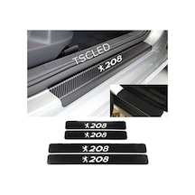 Tr 208 Karbon Kapı Eşiği Kaplama Sticker 4'lü Set Siyah, Karbonn167 1