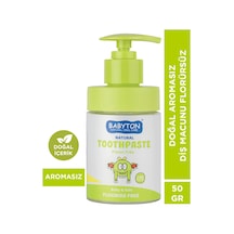 Doğal Aromasız Diş Macunu Florürsüz Pompalı 200 Ml Temel Bakım