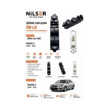 Mazda 3 Cam Düğme Ön Sol 2009-2014 Ayar Kumandalı