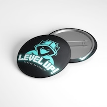 Level Up - 58mm Rozet Çok Renkli