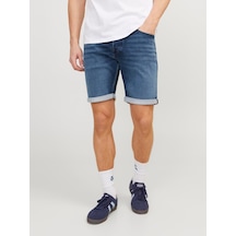 Jack & Jones Rick Model Likralı Erkek Kot Şort 12250169