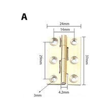Novahub Saf Pirinç Minyatür Menteşeler Pirinç Menteşeler Bakır Mini Menteşe 24 37mm 24 37mm