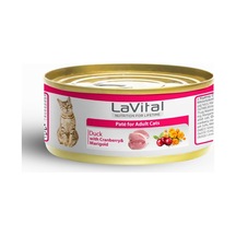 Lavital Gold Ördekli, Kızılcık Ve Kadife Çiçekli Yetişkin Kedi Konservesi 85 Gr