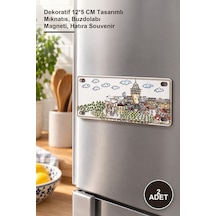 2 Adet İstanbul Temalı Magnet Dekoratif 12 5 Cm Tasarımlı Mıknatıs, Buzdolabı Magneti, Hatıra Souvenir 1