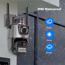 3 Lens Wi-fi Güvenlik Kamerası Çok Renkli