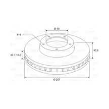 Fren Disk - Alfa Romeo 145, 155, Punto, Doblo, Tipo, Bravo, Barchetta, Strada, Marea, Brava, Palio, Tempra, Siena, Egea - Valeo-186153
