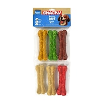 Snacky Munchy Renkli Press Köpek Çiğneme Kemiği 6'lı 255 G