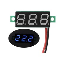0.28 inç 3.5-30V İki Kablolu DC Mavi Voltmetre