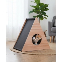 Reyo Pet Üçgen Kedi Tırmalama Evi