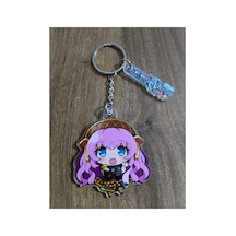 Owl Bag Colorful Stage Vocaolid Megurine Luka Desenli Acrylic Anahtarlık Çanta Süsü Çok Renkli