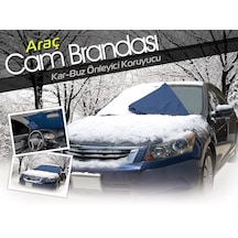 Araç Kar Buz Önleyici Büyük Boy Araç Ön Cam Brandası 150 Cm X 70 Cm