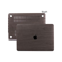 Apple Uyumlu MacBook Pro Kılıf 13inç M1-m2, Wood01 Type-c'li Model A2338 A2289 A2251 A1706-08 A1989 A2159 İle Siyah