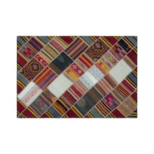 El Dokuması Patchwork Vintage Yün-pamuk Naturel Halı 25282 158 X 232 Cm Çok Renkli