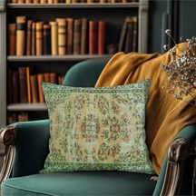 Turkıshrug Kıngdom Klasik Güzellikte Vintage Desenli Kırlent 43 X 43 Çok Renkli