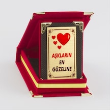 Aşkların En Semeglbl - 64 Güzeline Plaketi-kırmızı Çok Renkli