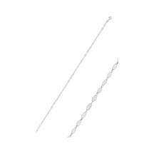 Gümüş Rodyumlu Mekik Pullu Bileklik N11.26929