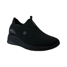Forelli 30007-G Elvin Siyah Kadın Comfort Spor Ayakkabı Siyah