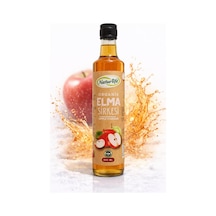 %100 Organik Elma Sirkesi 500 Ml - Doğal Fermente, Filtresiz, Sirke Anası İçeren Cam Şişe
