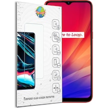 Realme C3 ile Uyumlu Temperli Ekran Koruyucu Kırılmaz Cam