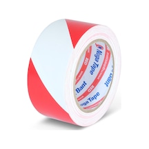 Yer İşaretleme Bandı 50 Mm X 30y Kırmızı-beyaz Renk