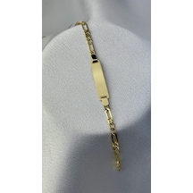 Yamaner Kuyumculuk Unisex Altın Çocuk Bilekliği Sarı Altın