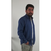 Tousus Regular Fit Pitikareli Vual Erkek Gömlek Kls-4020-tss Lacivert