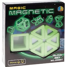 Magic Magnetic 14 Parça Karanlıkta Parlayan Mıknatıslı Şekiller