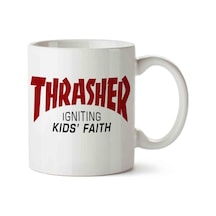 Thrasher Children İki Tarafı Baskılı Kupa Bardak Çok Renkli