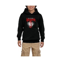 Zepplin Giyim Nazareth Rock 'N' Roll Telephone Siyah Çocuk Kapşonlu Sweatshirt Siyah