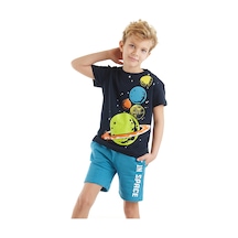 Denokids Mshb&g Gezegenler Erkek Çocuk T-shirt Şort Takım Çok Renkli