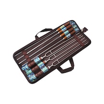 Didadodo Ahşap Sap Barbekü Mangal Şişisi, Ahşap Kılıf İle Artırılmış