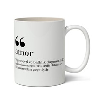 Amor Kelime Anlamı Baskılı Kupa Bardak Baskılı Kahve Kupa Bardak