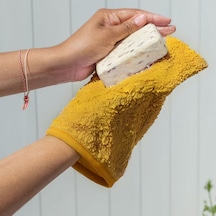 Bambu Kese Banyo Lifi Peeling Vücut Scrub Derin Temizlik Hardal