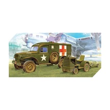 Academy 13403 1/72 Ölçek, Amerikan Ambulans Ve Çekici Demonte, Plastik Maket Seti-49249