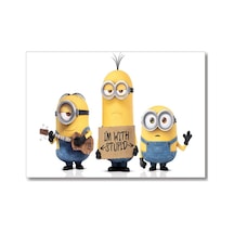 Cakasepetim Minions-3 İn 1 Ahşap Mdf Tablo